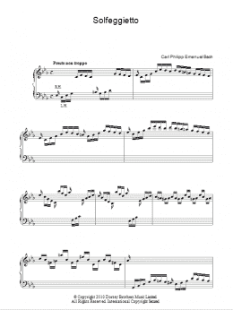 page one of Solfeggietto (Piano Solo)