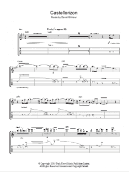 page one of Castellorizon (Guitar Tab)