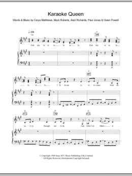 page one of Karaoke Queen (Piano, Vocal & Guitar Chords)