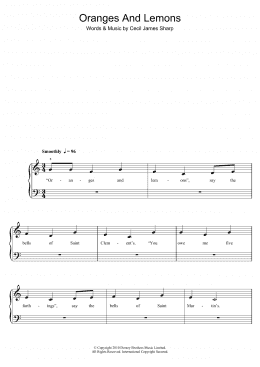 page one of Oranges And Lemons (5-Finger Piano)