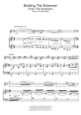 page one of Building The Snowman (From 'The Snowman') (Flute Solo)