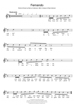 page one of Fernando (Flute Solo)
