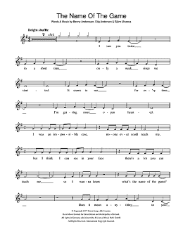 page one of The Name Of The Game (Recorder)