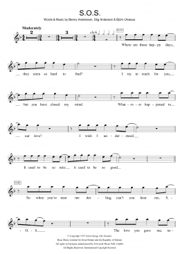 page one of S.O.S. (Violin Solo)
