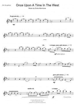 page one of Once Upon A Time In The West (Theme) (Alto Sax Solo)