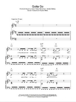 page one of Gotta Go (Piano, Vocal & Guitar Chords)