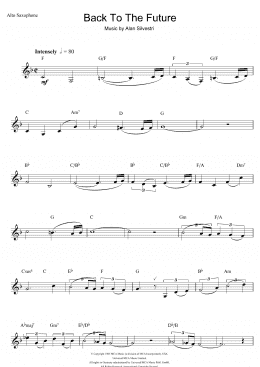 page one of Back To The Future (Theme) (Alto Sax Solo)