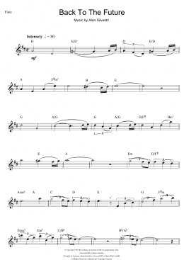 page one of Back To The Future (Theme) (Flute Solo)