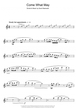 page one of Come What May (from Moulin Rouge) (Flute Solo)