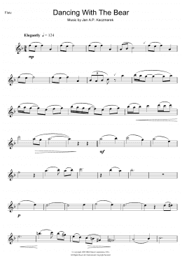 page one of Dancing With The Bear (from Finding Neverland) (Flute Solo)