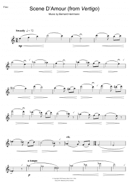 page one of Scene D'Amour (from Vertigo) (Flute Solo)