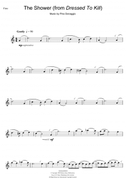 page one of The Shower (from Dressed To Kill) (Flute Solo)