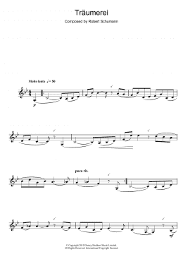 page one of Traumerei Op.15 No.7 (Alto Sax Solo)