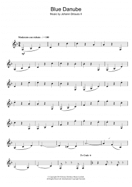 page one of (On The Beautiful) The Blue Danube (Alto Sax Solo)