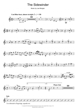 page one of The Sidewinder (Alto Sax Solo)