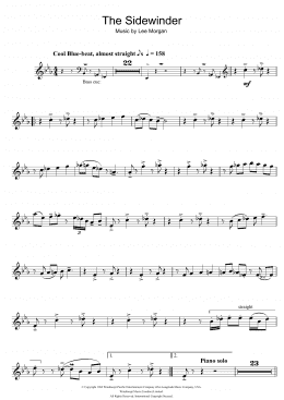 page one of The Sidewinder (Flute Solo)
