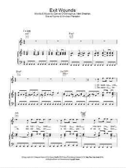 page one of Exit Wounds (Piano, Vocal & Guitar Chords)