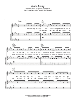 page one of Walk Away (Piano, Vocal & Guitar Chords)