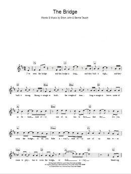 page one of The Bridge (Lead Sheet / Fake Book)