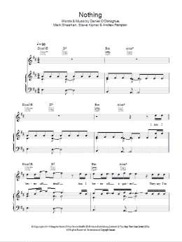 page one of Nothing (Piano, Vocal & Guitar Chords)