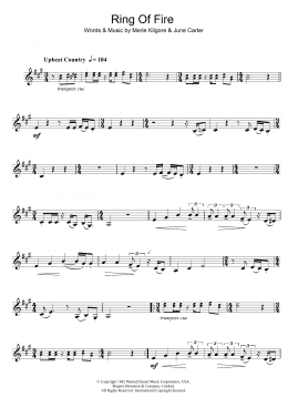 page one of Ring Of Fire (Clarinet Solo)
