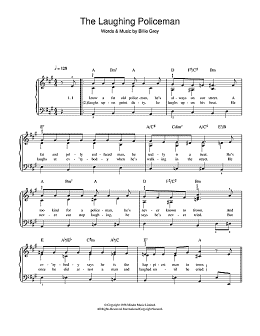 page one of The Laughing Policeman (Easy Piano)