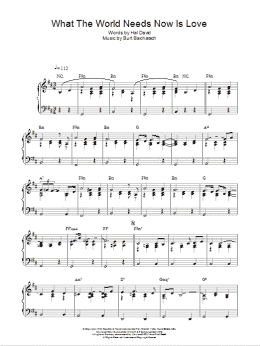 page one of What The World Needs Now Is Love (Piano Solo)