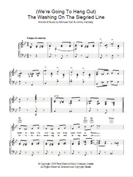 page one of The Washing On The Siegfried Line (Piano, Vocal & Guitar Chords)