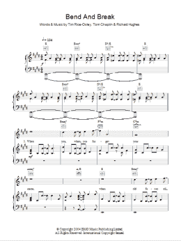 page one of Bend And Break (Piano, Vocal & Guitar Chords)