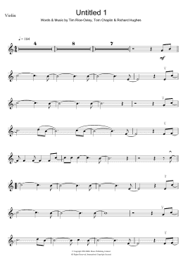 page one of Untitled 1 (Violin Solo)