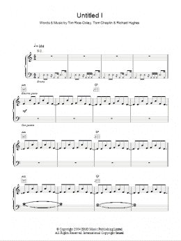 page one of Untitled I (Piano, Vocal & Guitar Chords)