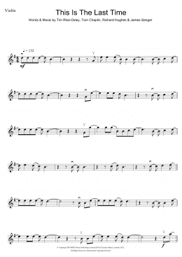 page one of This Is The Last Time (Violin Solo)