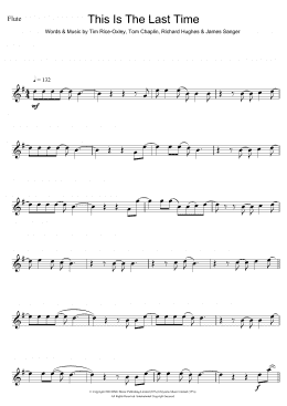page one of This Is The Last Time (Flute Solo)