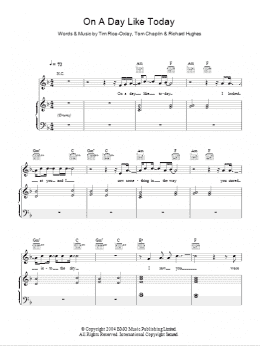 page one of On A Day Like Today (Piano, Vocal & Guitar Chords)