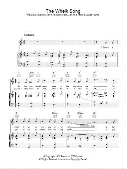 page one of The Whelk Song (Piano, Vocal & Guitar Chords)