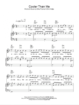 page one of Cooler Than Me (Piano, Vocal & Guitar Chords)
