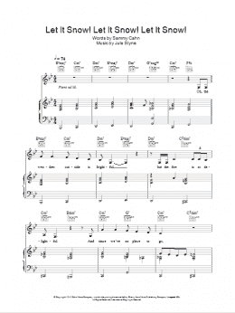 page one of Let It Snow! Let It Snow! Let It Snow! (Piano, Vocal & Guitar Chords)