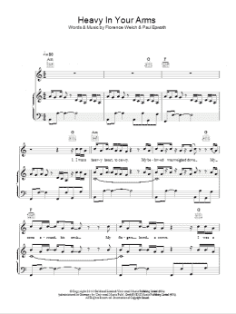 page one of Heavy In Your Arms (Piano, Vocal & Guitar Chords)