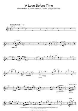 page one of A Love Before Time (from Crouching Tiger, Hidden Dragon) (Violin Solo)