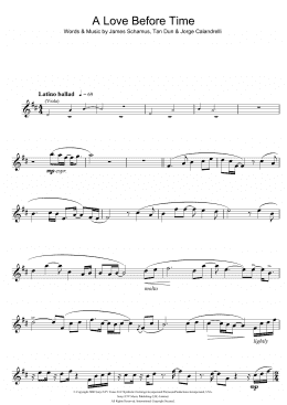 page one of A Love Before Time (from Crouching Tiger, Hidden Dragon) (Alto Sax Solo)