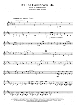 page one of It's The Hard-Knock Life (from Annie) (Clarinet Solo)