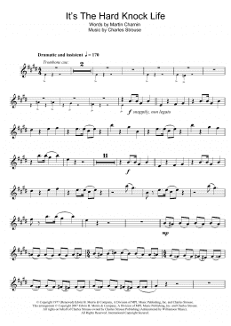 page one of It's The Hard-Knock Life (from Annie) (Alto Sax Solo)