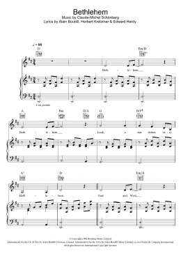 page one of Bethlehem (Piano, Vocal & Guitar Chords)