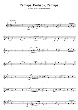 page one of Perhaps, Perhaps, Perhaps (Quizas, Quizas, Quizas) (Trumpet Solo)