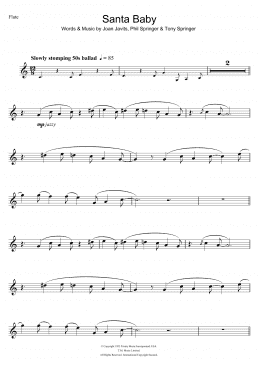 page one of Santa Baby (Flute Solo)