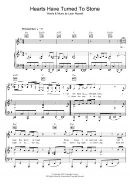 page one of Hearts Have Turned To Stone (Piano, Vocal & Guitar Chords)