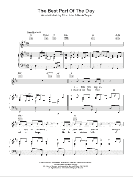 page one of The Best Part Of The Day (Piano, Vocal & Guitar Chords)