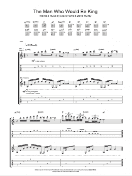 page one of The Man Who Would Be King (Guitar Tab)