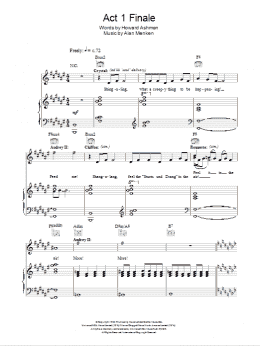 page one of Finale (Don't Feed The Plants) (from Little Shop of Horrors) (Piano, Vocal & Guitar Chords)