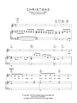 page one of C-H-R-I-S-T-M-A-S (Piano, Vocal & Guitar Chords)